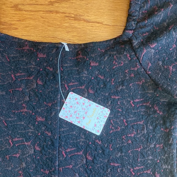 FREE PEOPLE NWT. Sunset Mini Dress in Black Combo. NWT. Size L - Picture 16 of 16